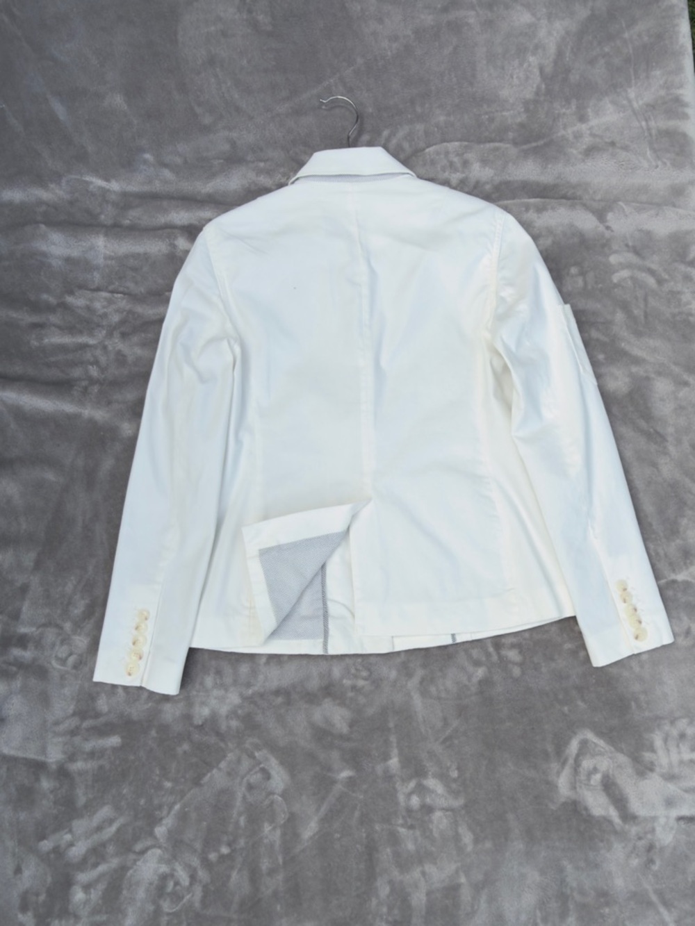 Anthropologie White Cotton Blazer Jacket - Picture 6 of 14